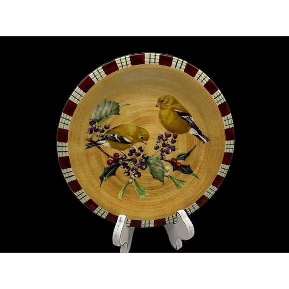 LENOX Winter Greetings Goldfinch Everyday by Catherine McClung Salad Plate - Picture 2 of 16